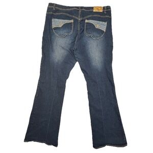Apple Bottoms Bootcut Jeans Women's Size 18 Dark Wash Stretch Denim 38x30